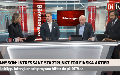Alexander discusses market trends in Di TV Börsmorgon (in Swedish)
