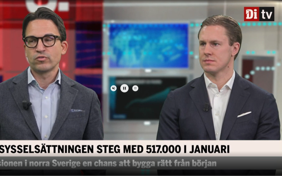 Di: Alexander Jansson intervjuas i Di TV börsmorgon