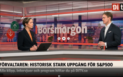 Alexander discusses markets and the U.S. presidential election on Di TV Börsmorgon